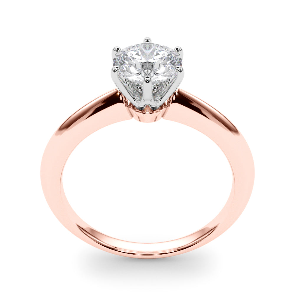 Round Classic 6-prong Solitaire Setting