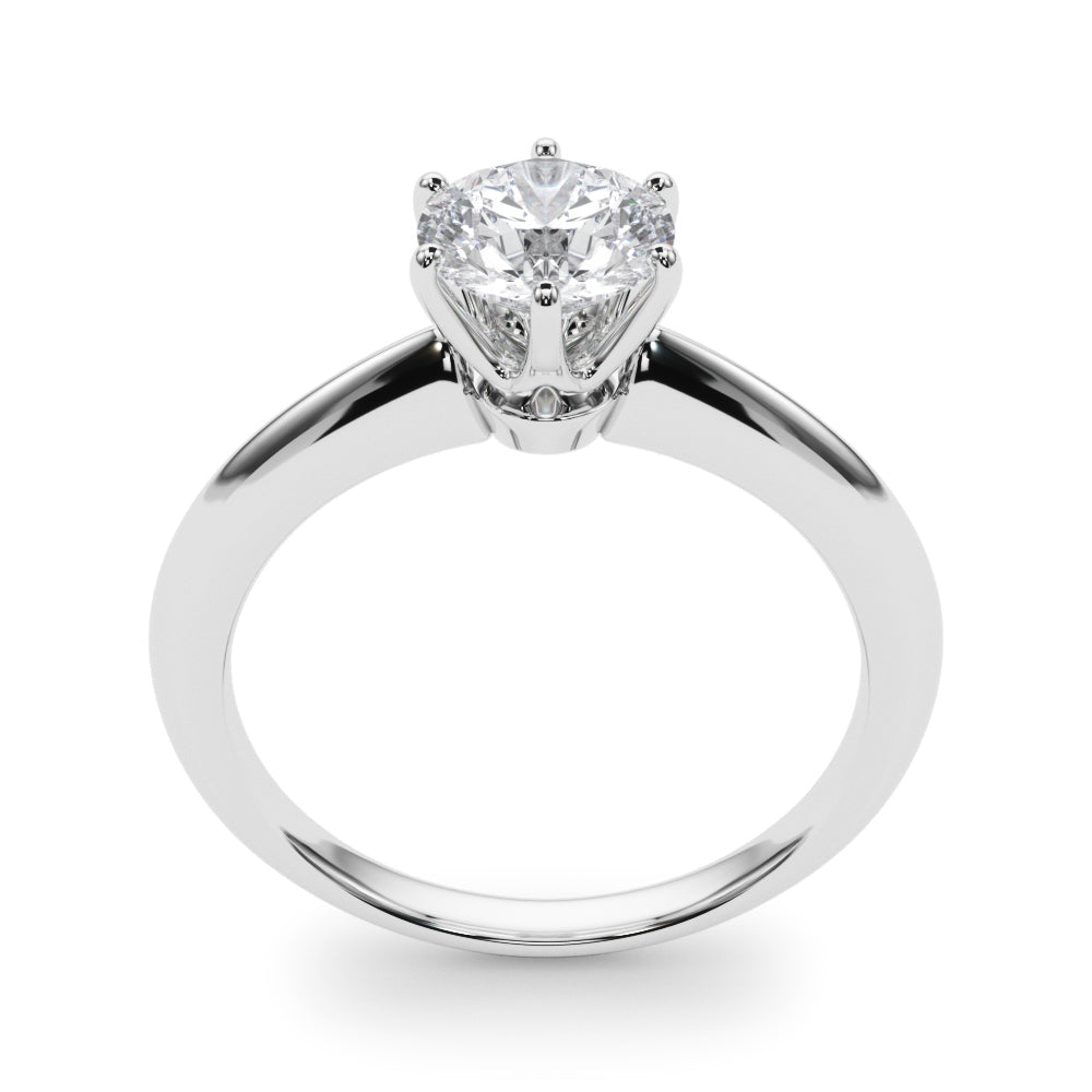Round Classic 6-prong Solitaire Setting