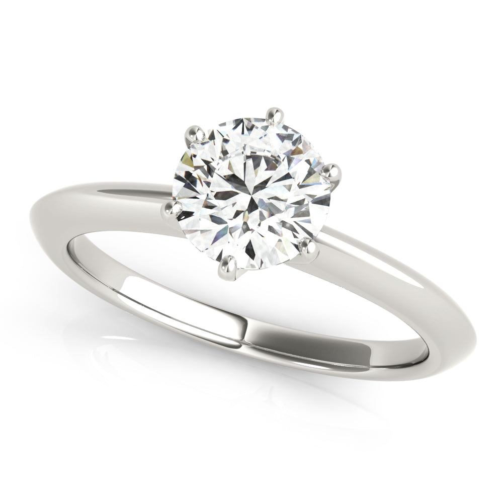 Round Classic 6-prong Solitaire Setting