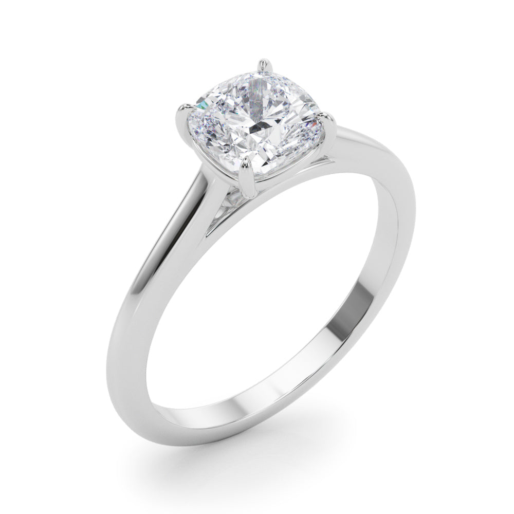 Cushion Petite Cathedral 4-Prong Solitaire Setting