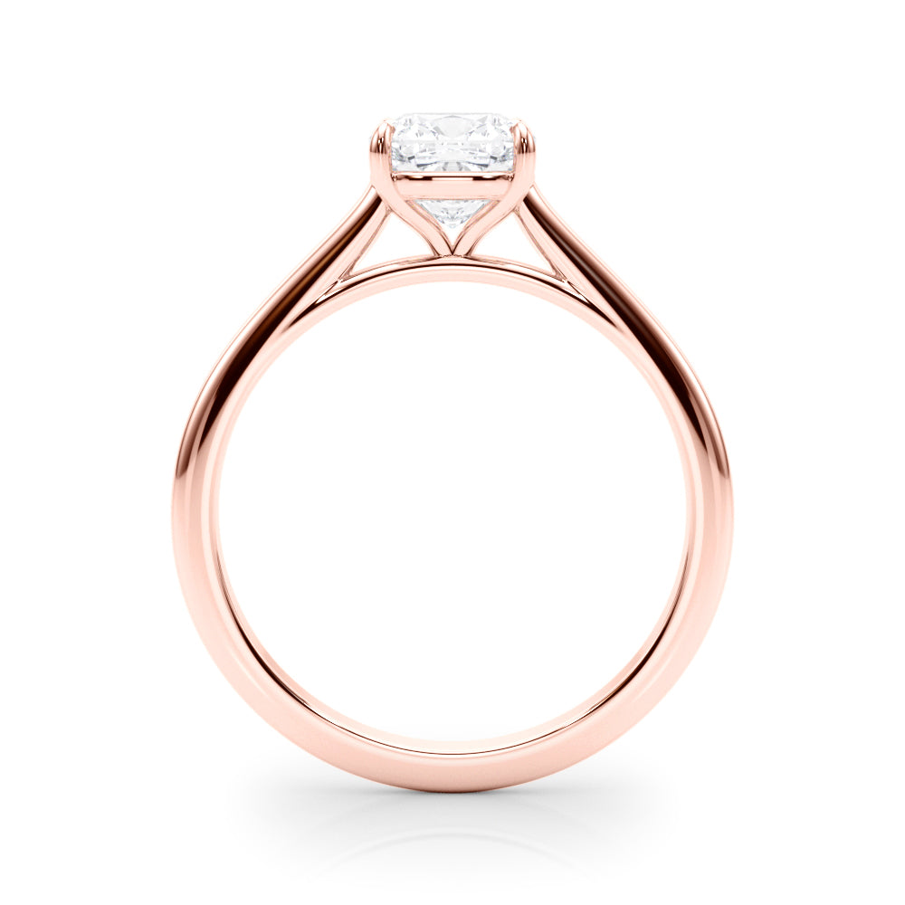 Cushion Petite Cathedral 4-Prong Solitaire Setting