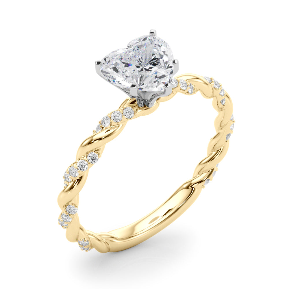 Heart Accented Twisted Setting