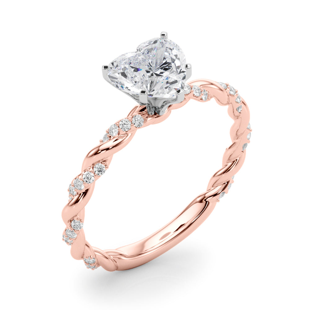 Heart Accented Twisted Setting