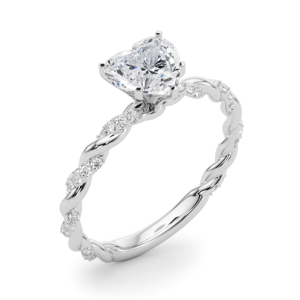 Heart Accented Twisted Setting