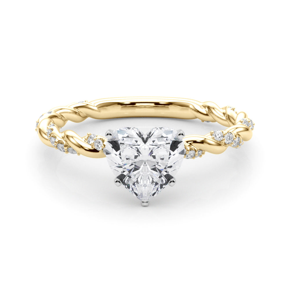 Heart Accented Twisted Setting