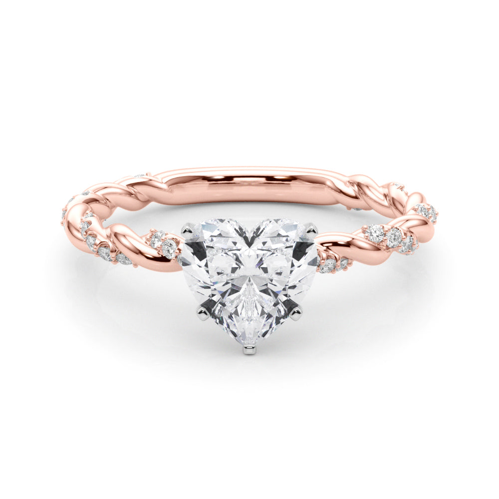 Heart Accented Twisted Setting