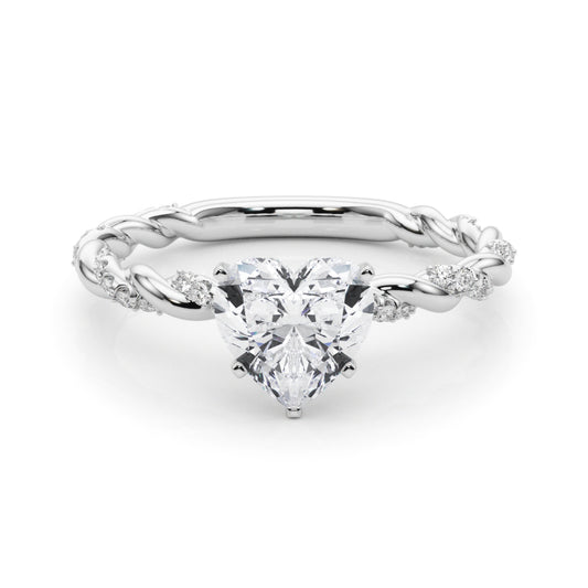 Heart Accented Twisted Setting