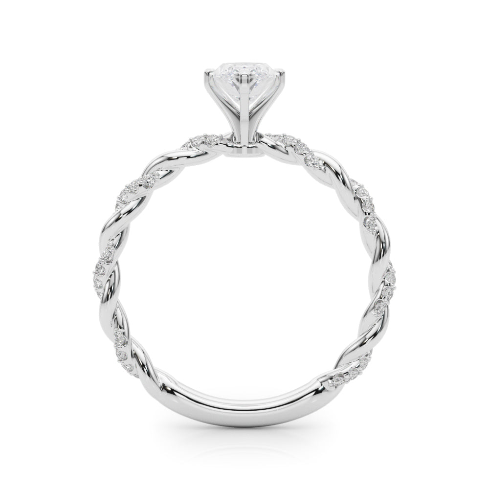 Marquise Accented Twisted Setting