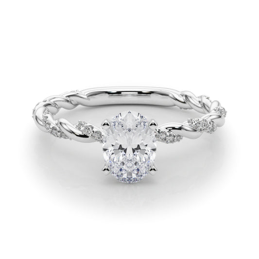 Oval Accented Twisted Setting