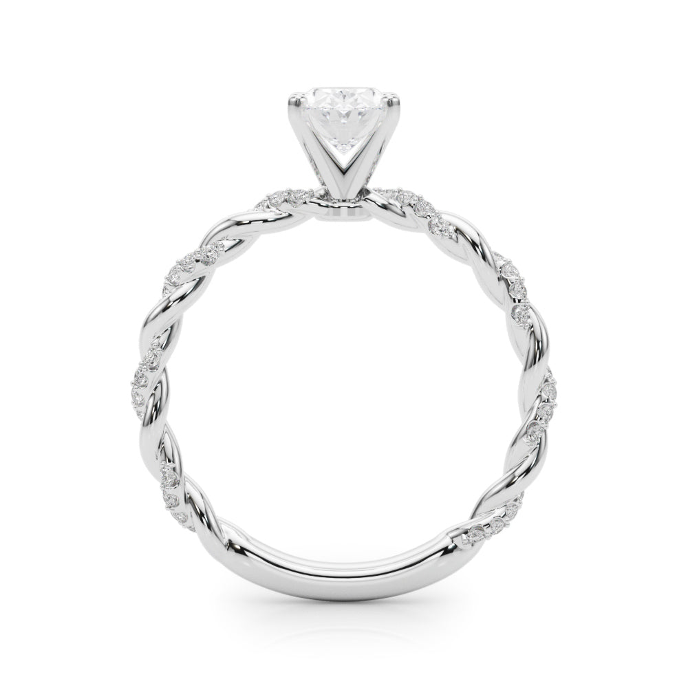 Oval Accented Twisted Setting
