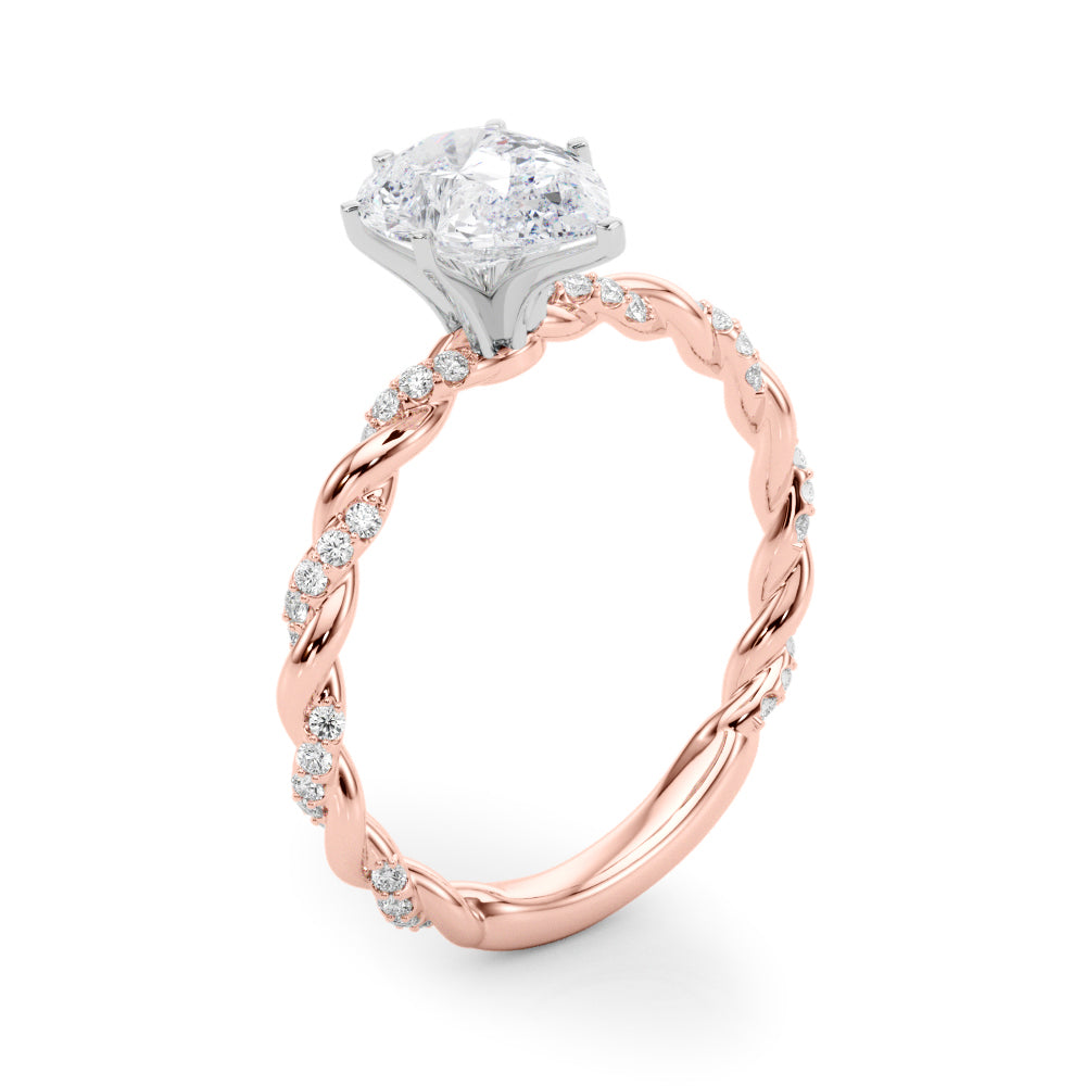 Pear Accented Twisted Setting