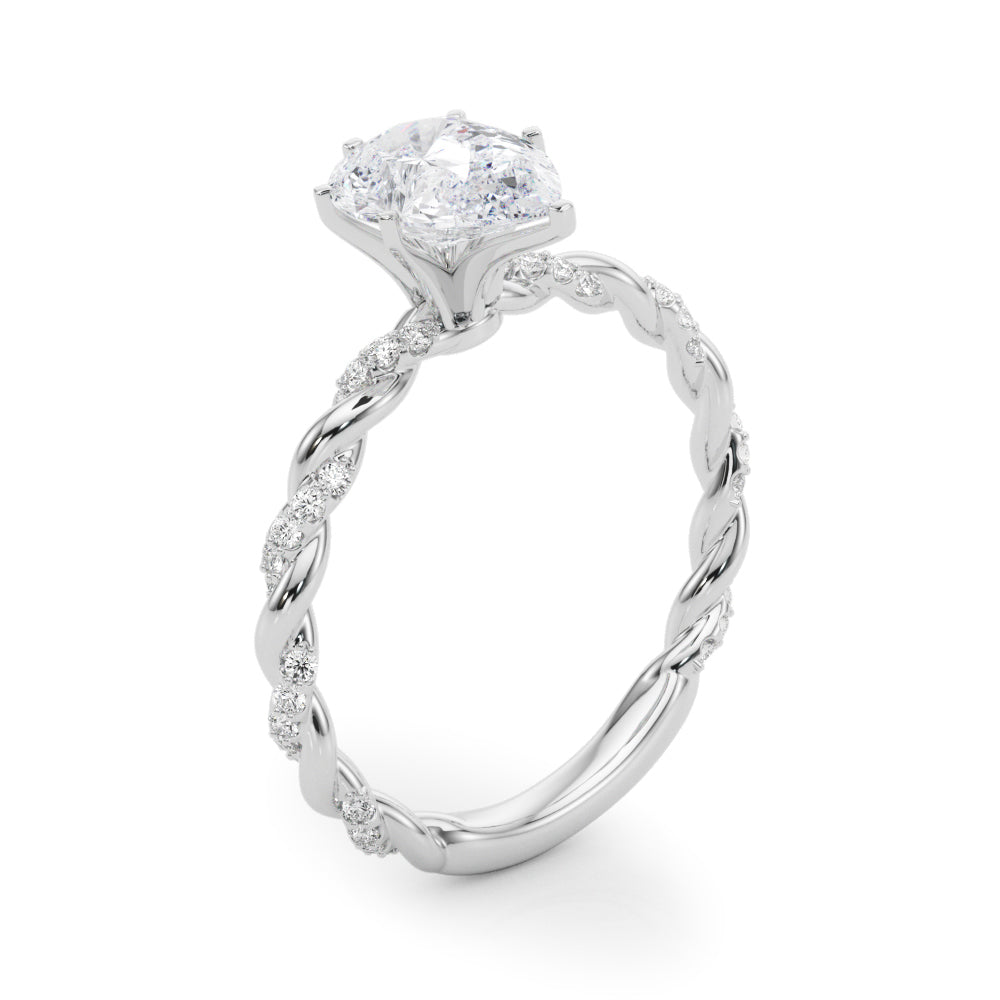 Pear Accented Twisted Setting