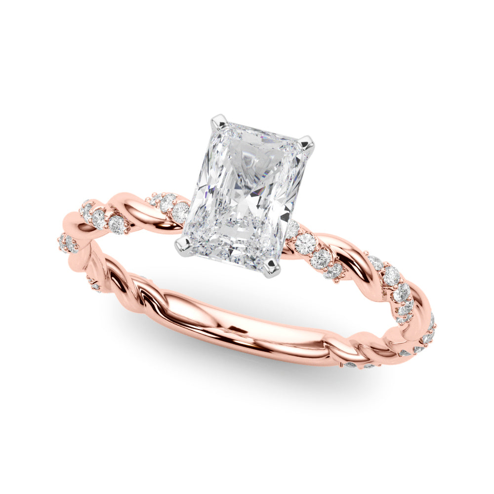Radiant Accented Twisted Setting