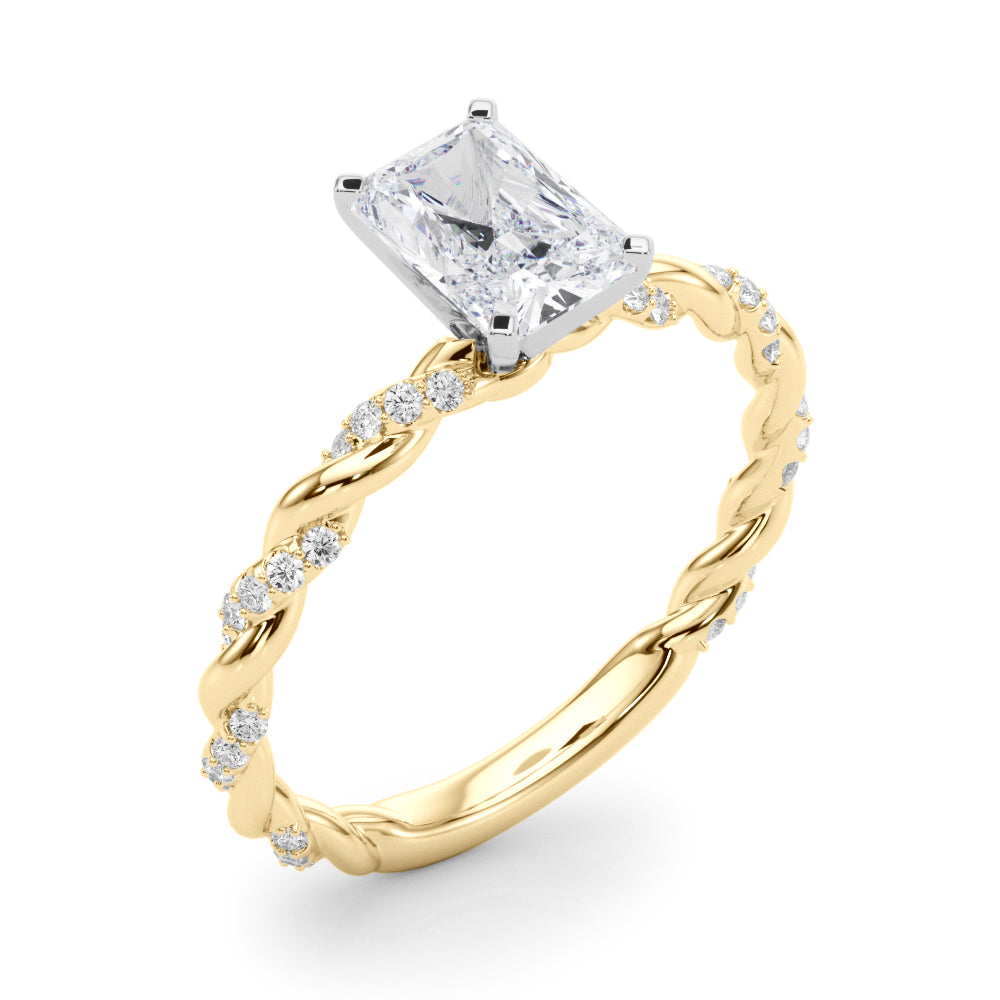 Radiant Accented Twisted Setting