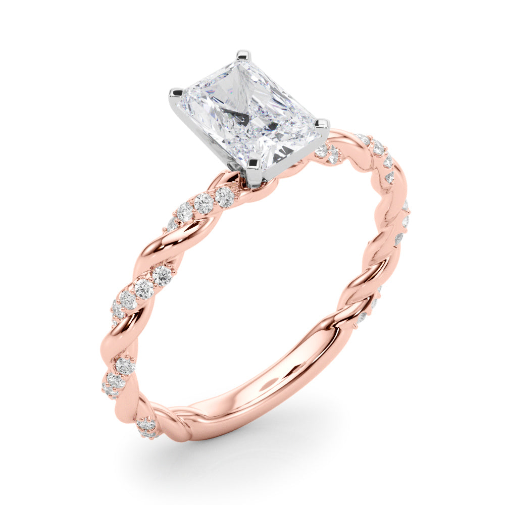 Radiant Accented Twisted Setting