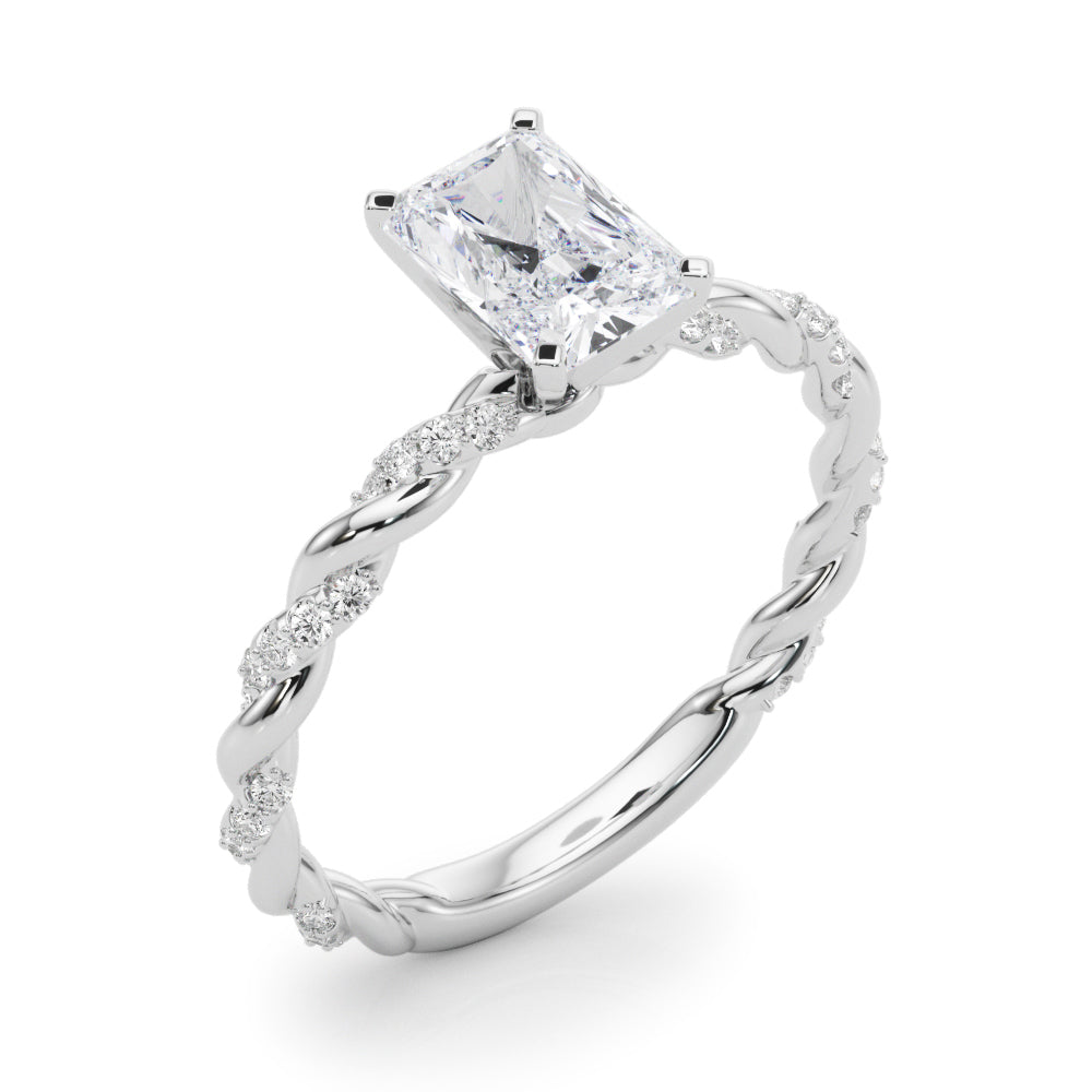 Radiant Accented Twisted Setting