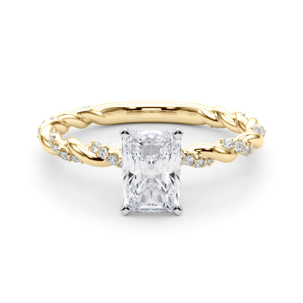 Radiant Accented Twisted Setting