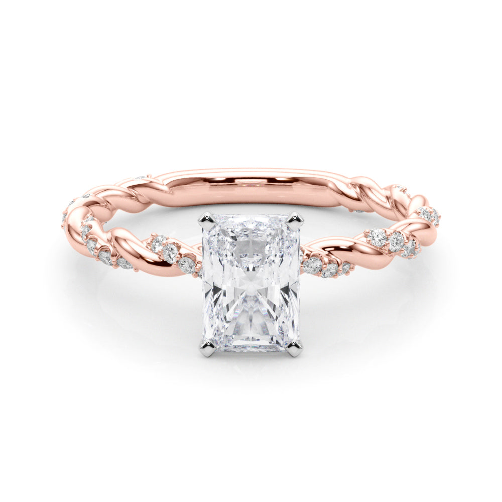 Radiant Accented Twisted Setting