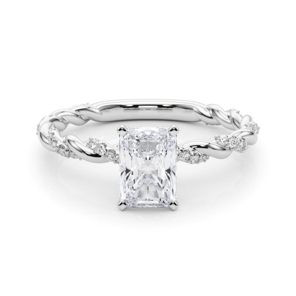 Radiant Accented Twisted Setting