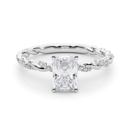 Radiant Accented Twisted Setting