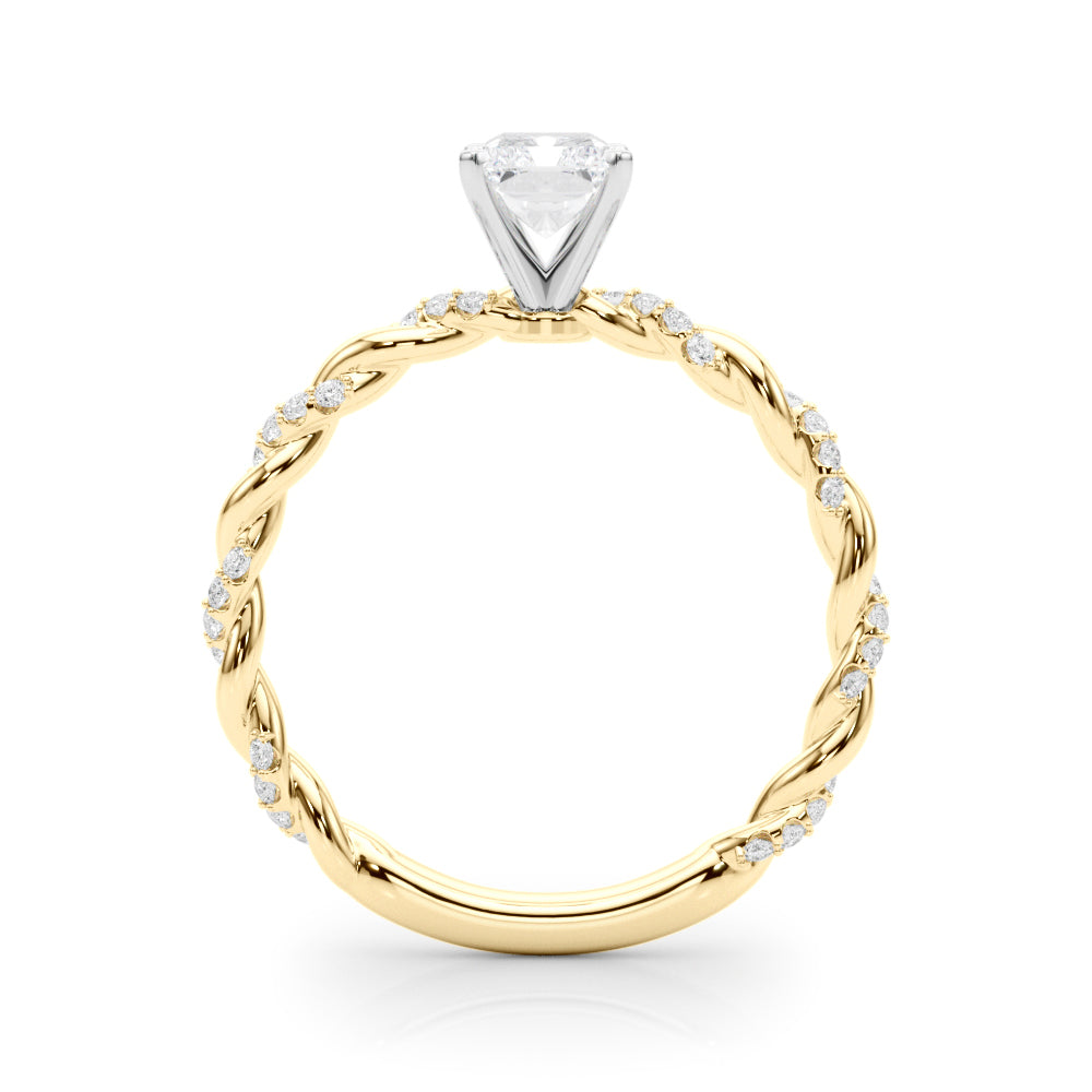 Radiant Accented Twisted Setting