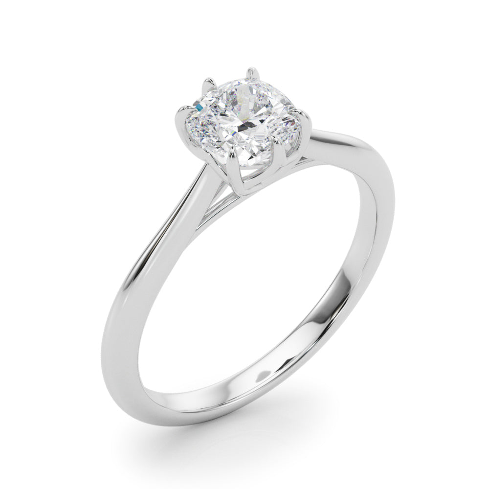 Cushion Petite Cathedral 6-Claw Prong Solitaire Setting