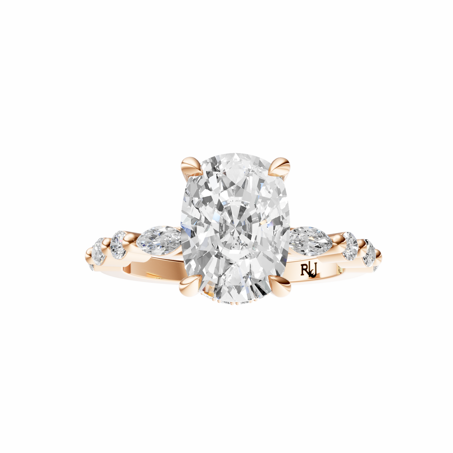 Cushion Alternating Elegance Setting