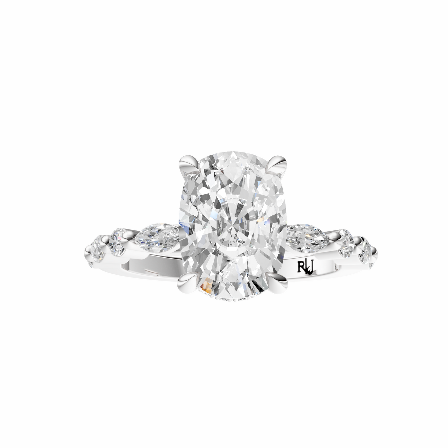 Cushion Alternating Elegance Setting