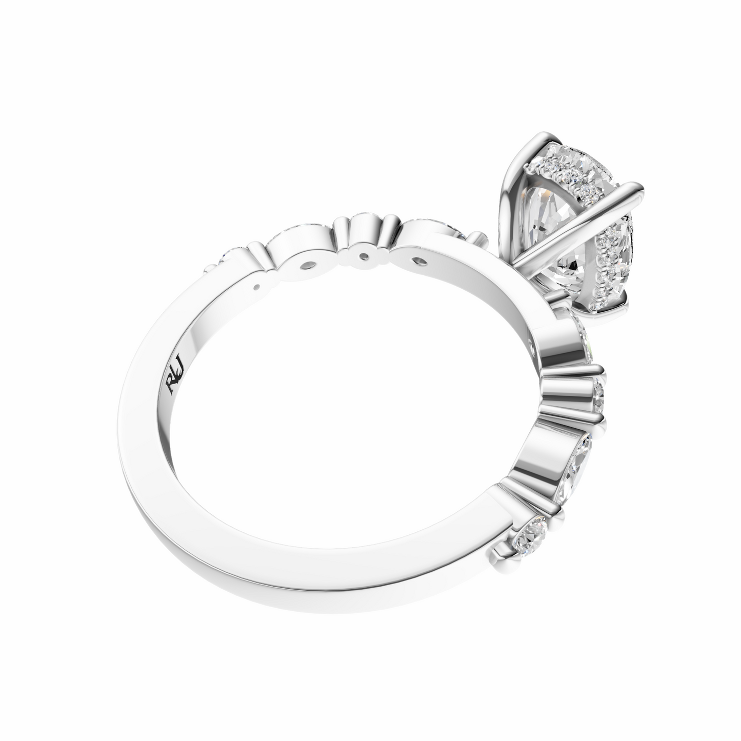 Cushion Alternating Elegance Setting