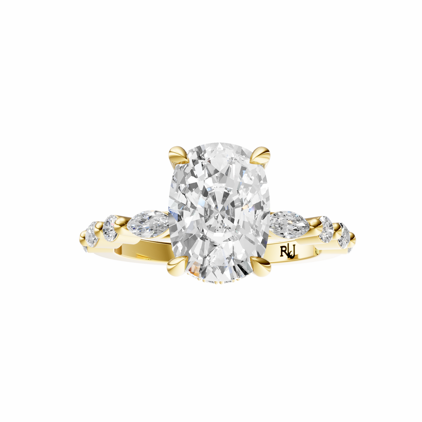 Cushion Alternating Elegance Setting