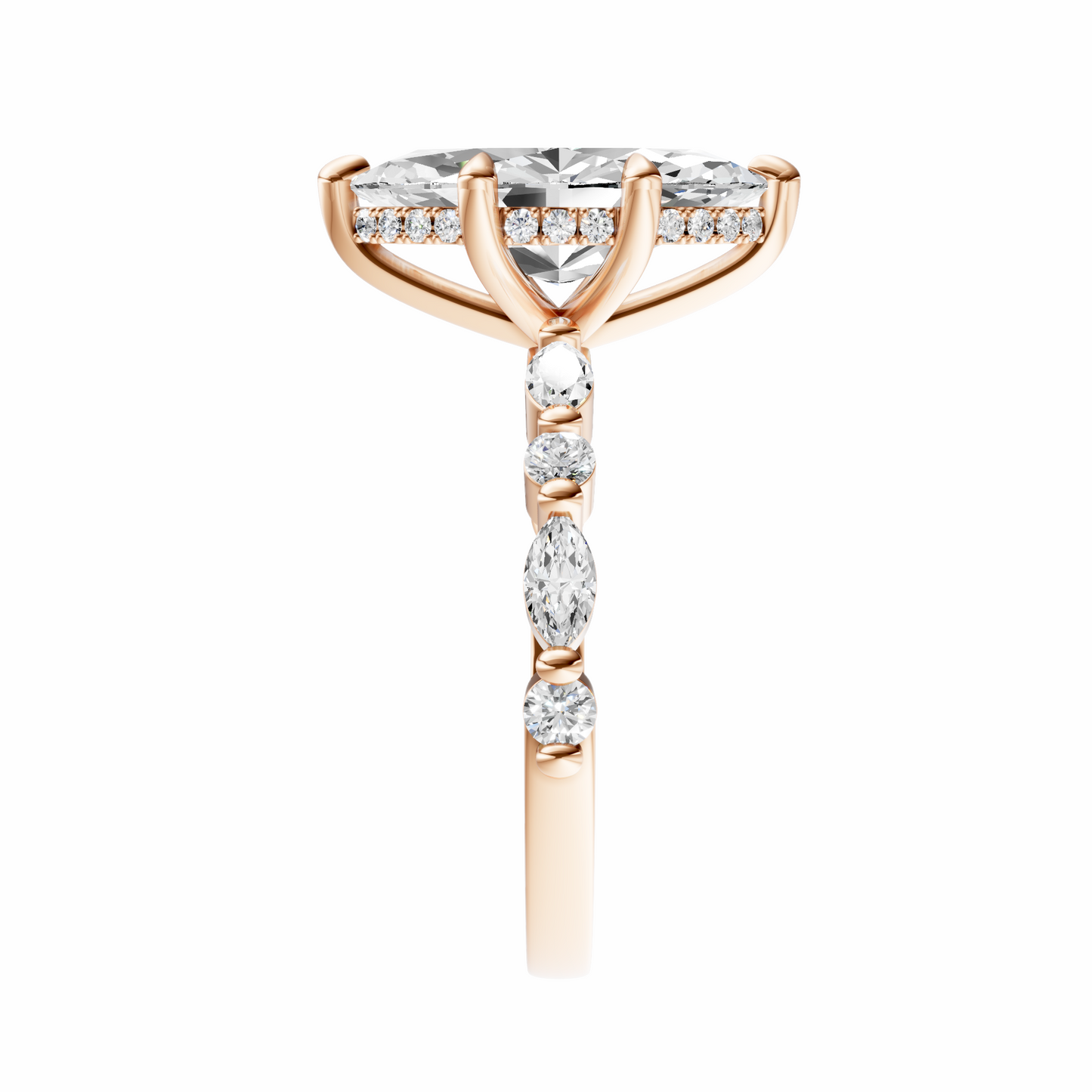 Marquise Alternating Elegance Setting