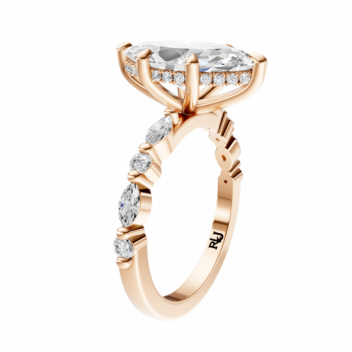Marquise Alternating Elegance Setting