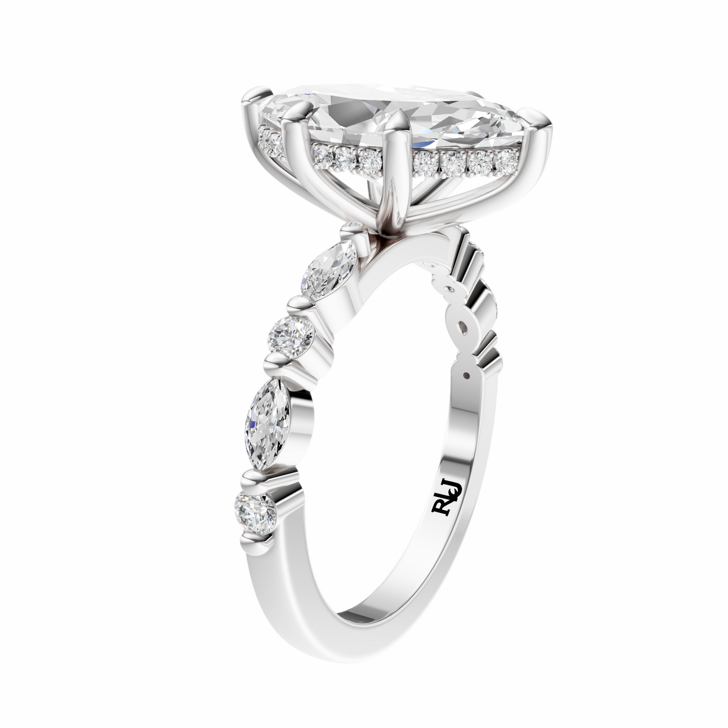 Marquise Alternating Elegance Setting
