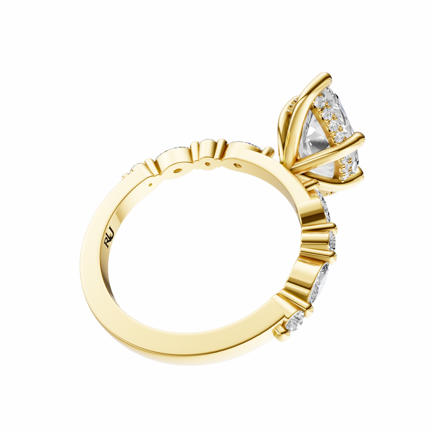 Marquise Alternating Elegance Setting