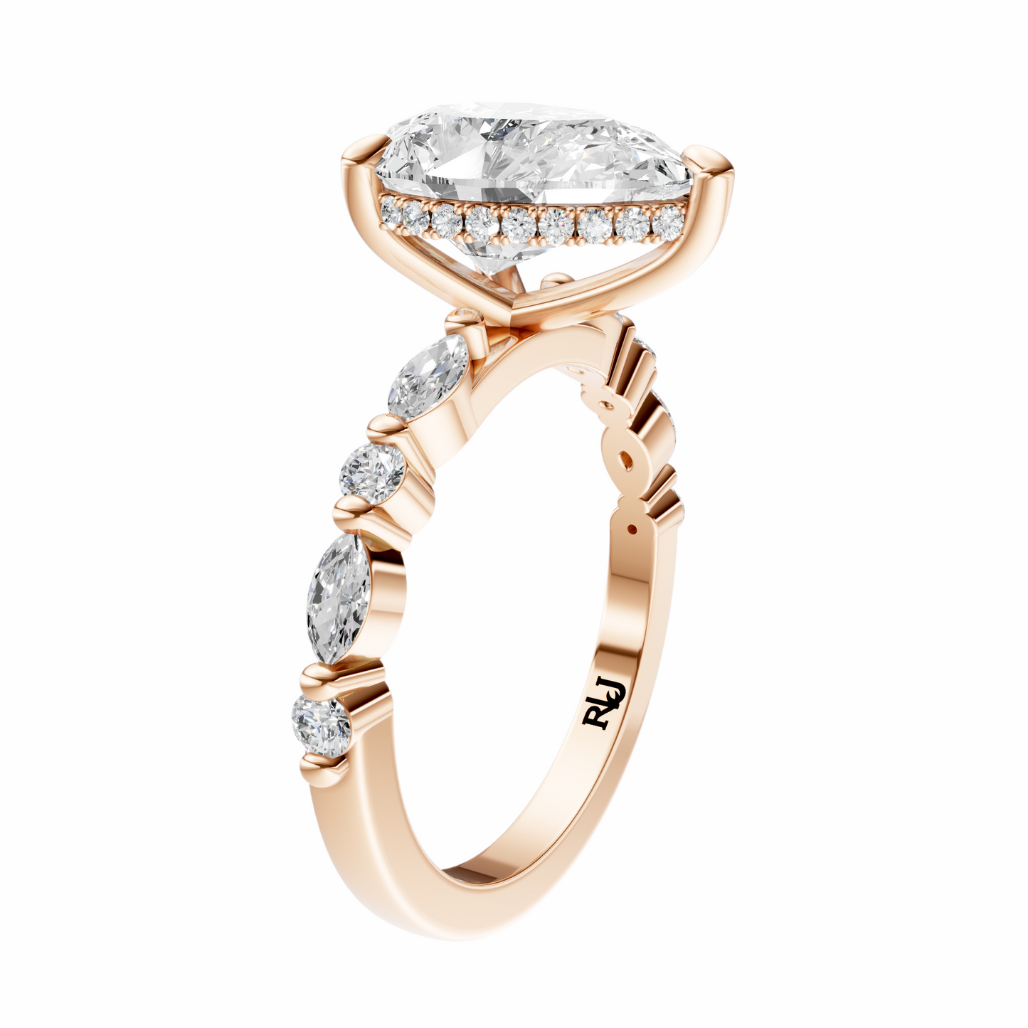 Pear Alternating Elegance Setting