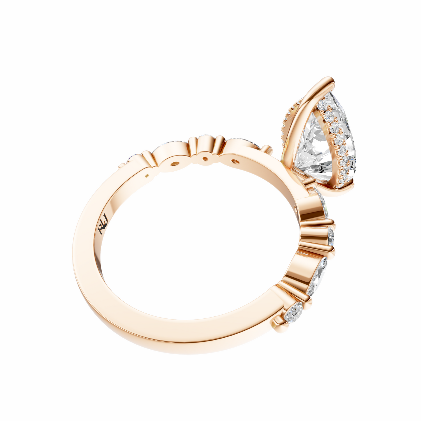 Pear Alternating Elegance Setting