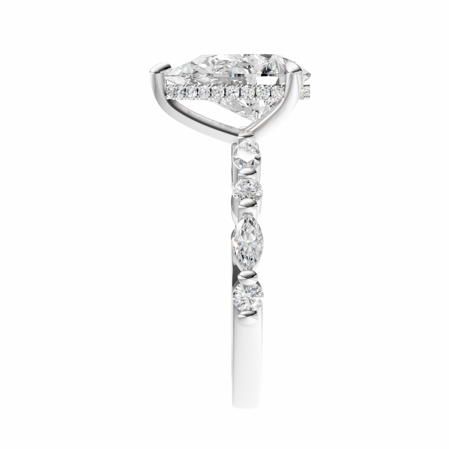 Pear Alternating Elegance Setting