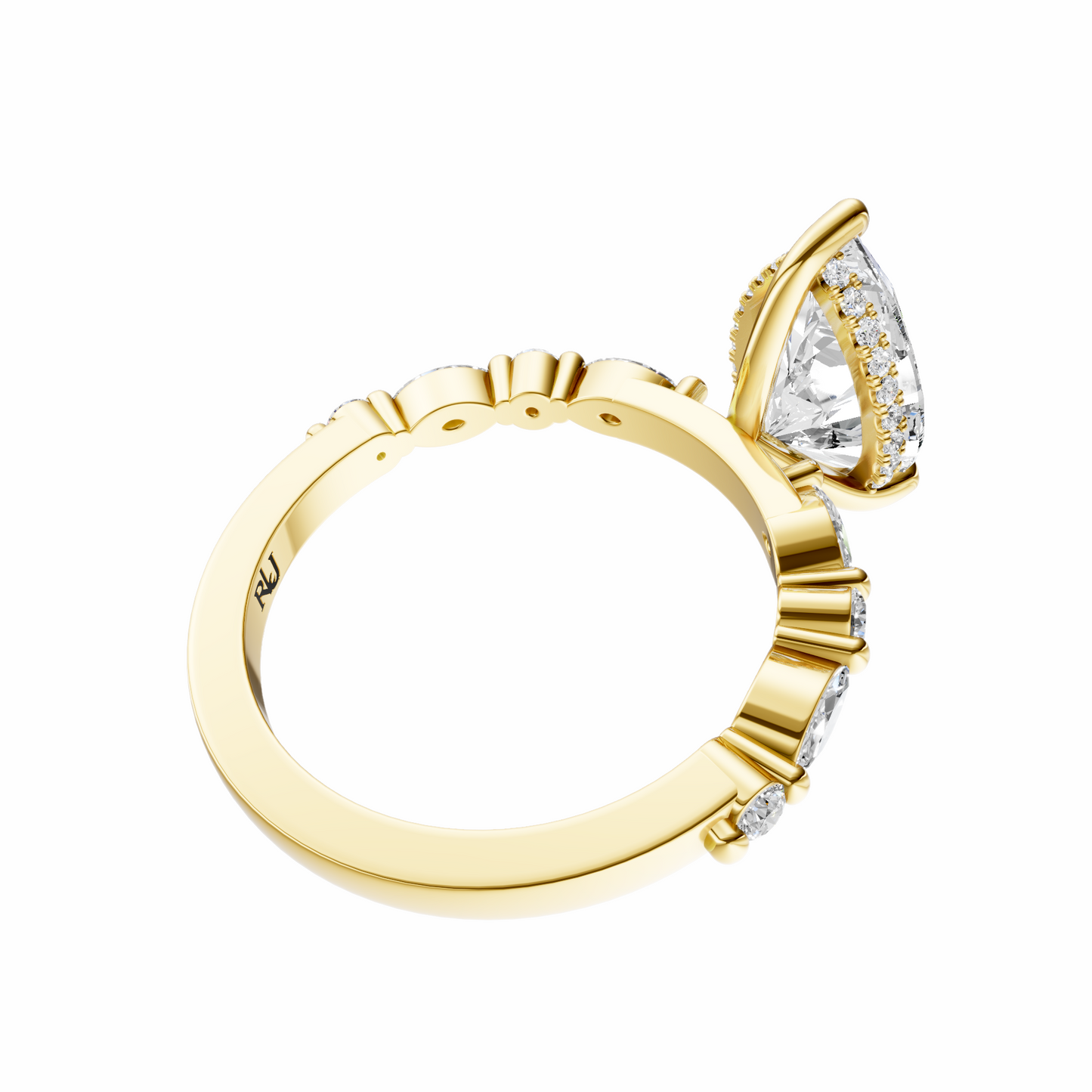 Pear Alternating Elegance Setting