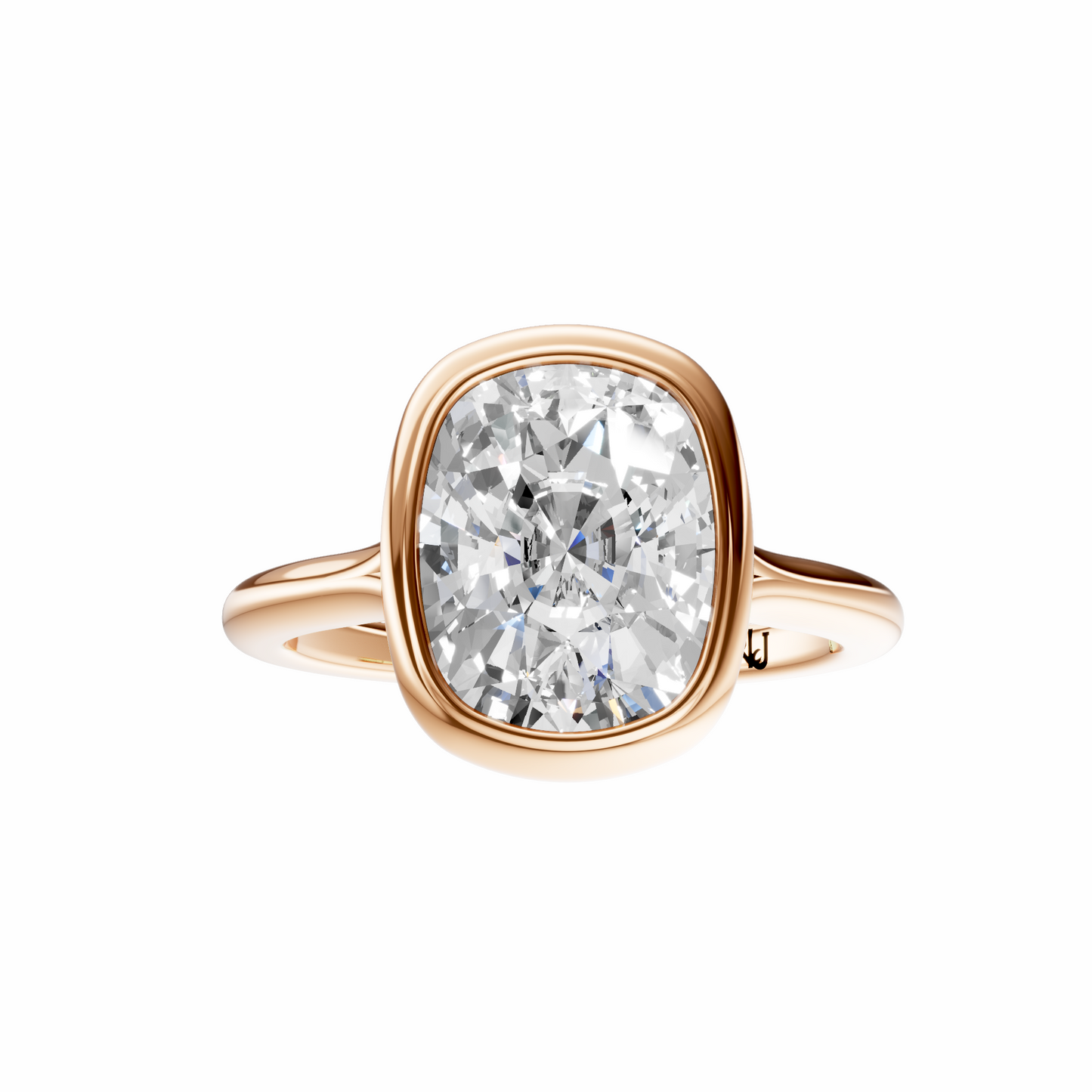 Cushion Vintage Bezel Solitaire Setting