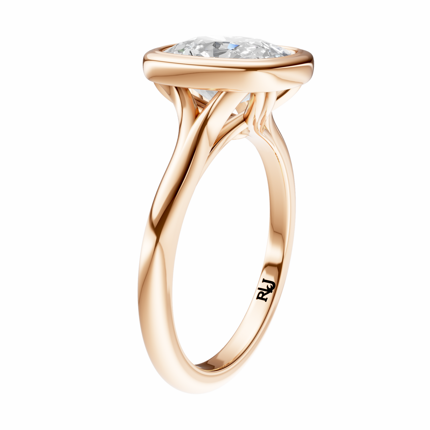 Cushion Vintage Bezel Solitaire Setting