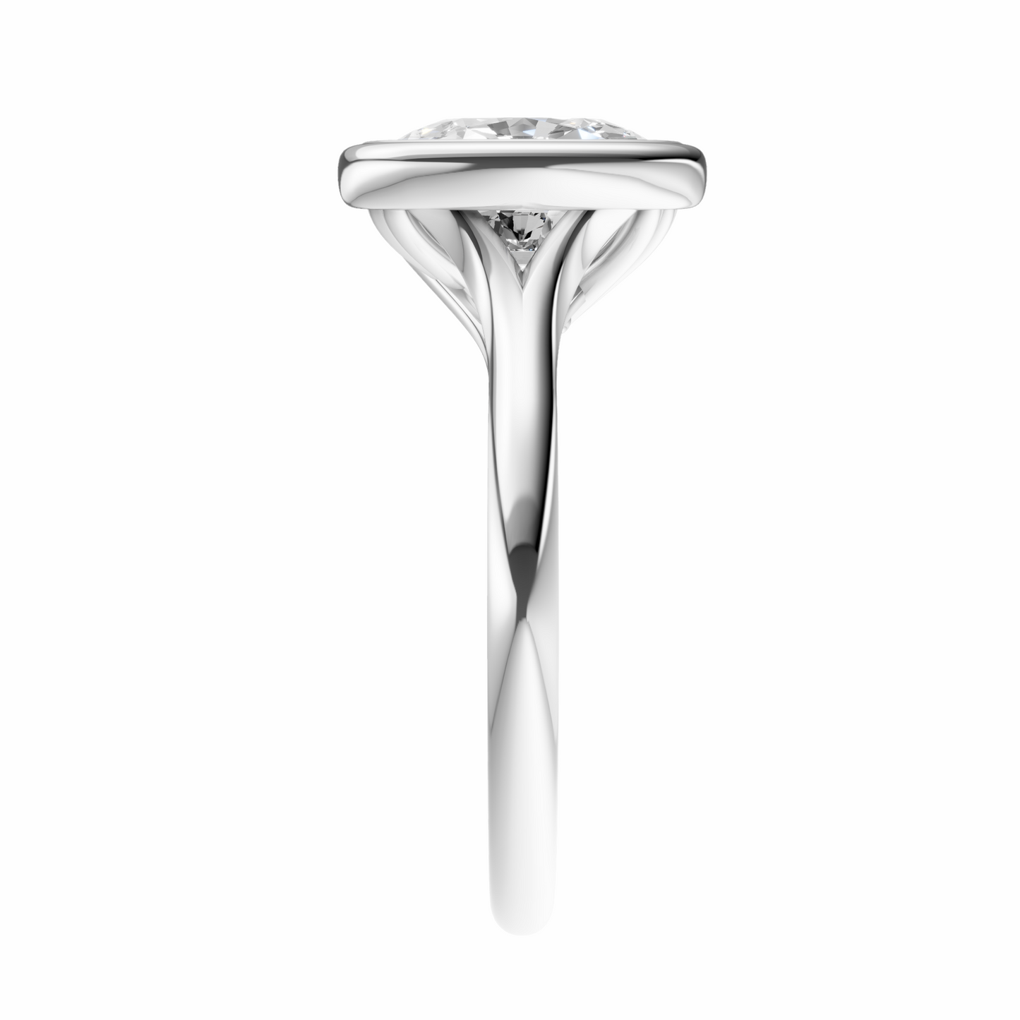 Cushion Vintage Bezel Solitaire Setting