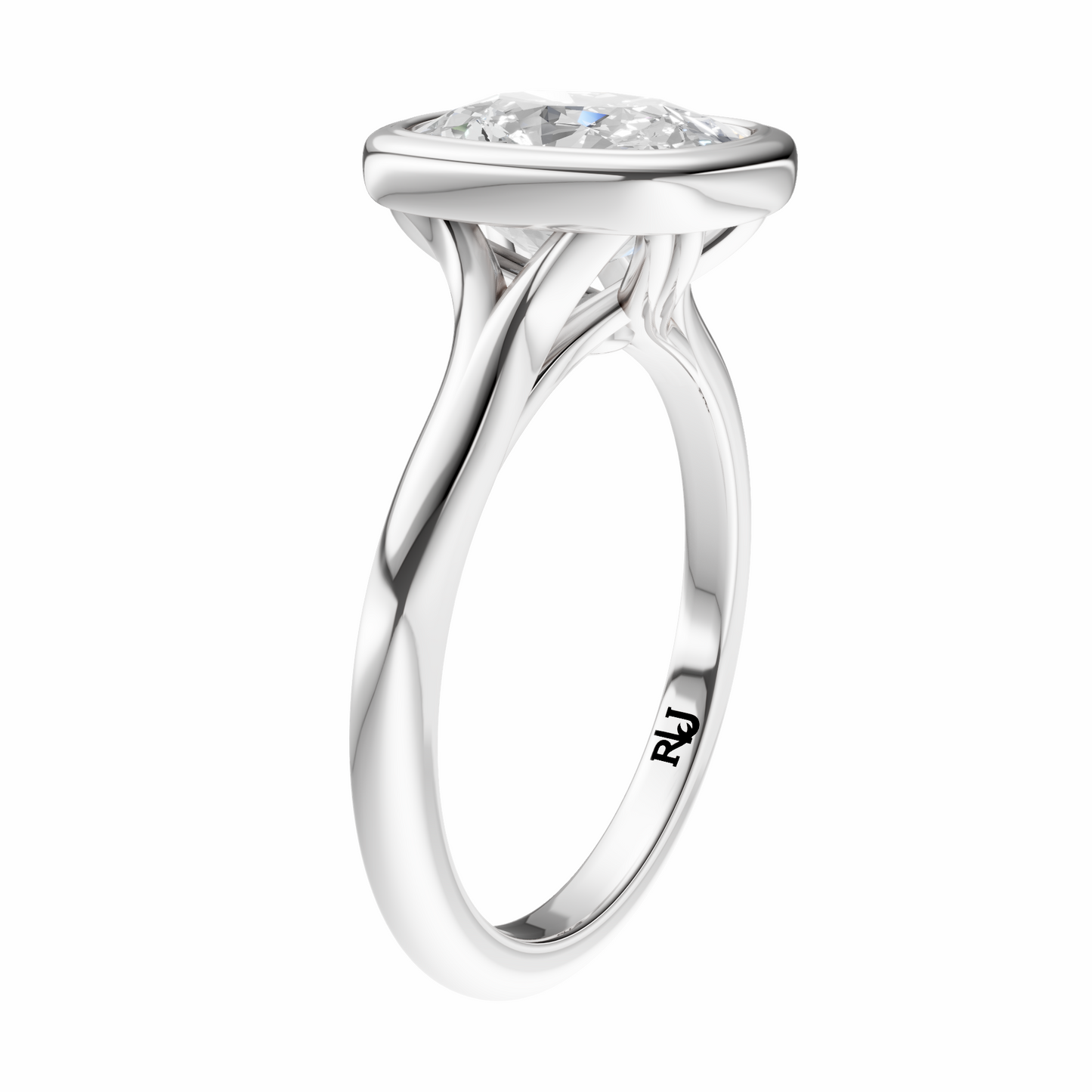 Cushion Vintage Bezel Solitaire Setting