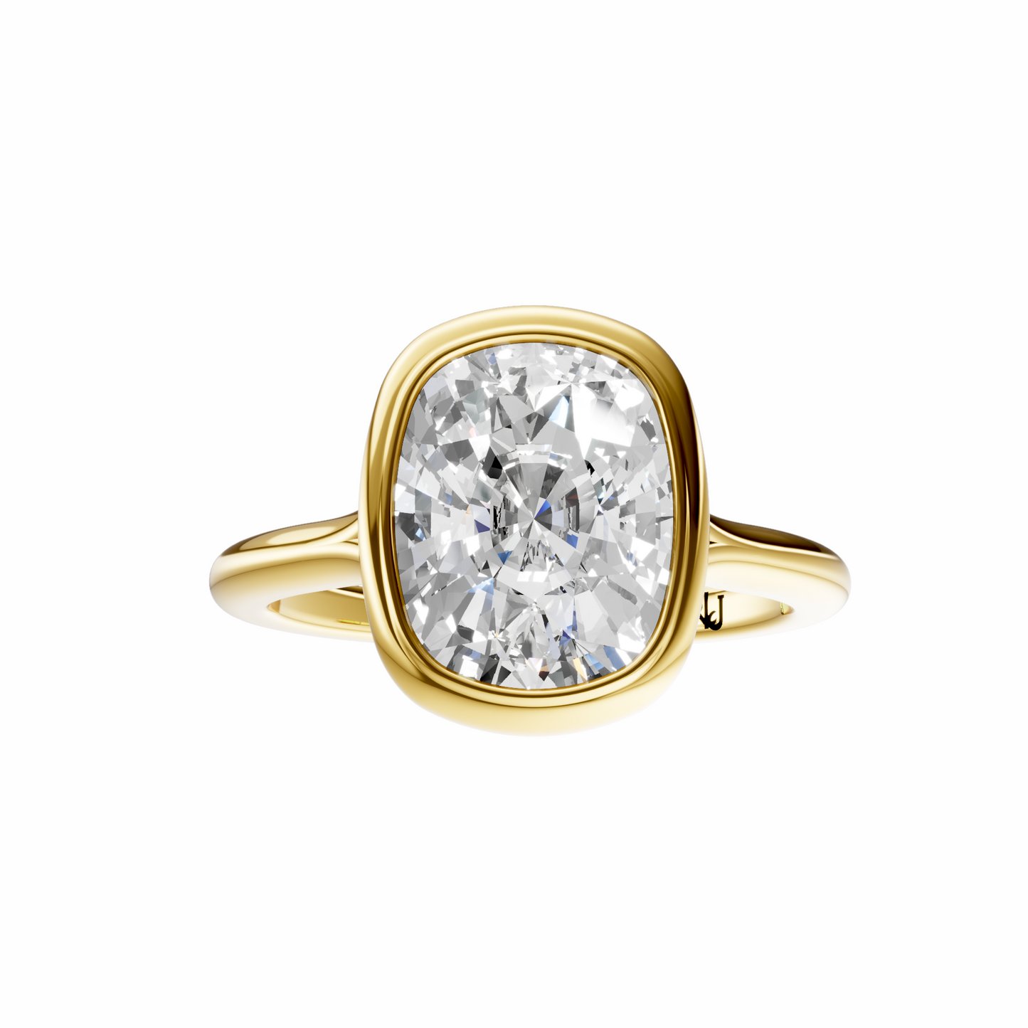 Cushion Vintage Bezel Solitaire Setting