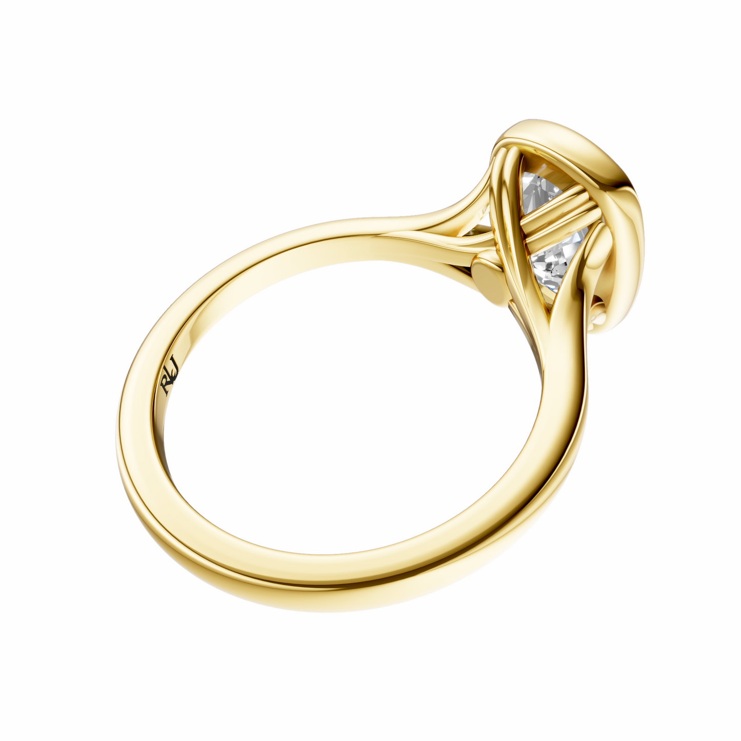 Cushion Vintage Bezel Solitaire Setting
