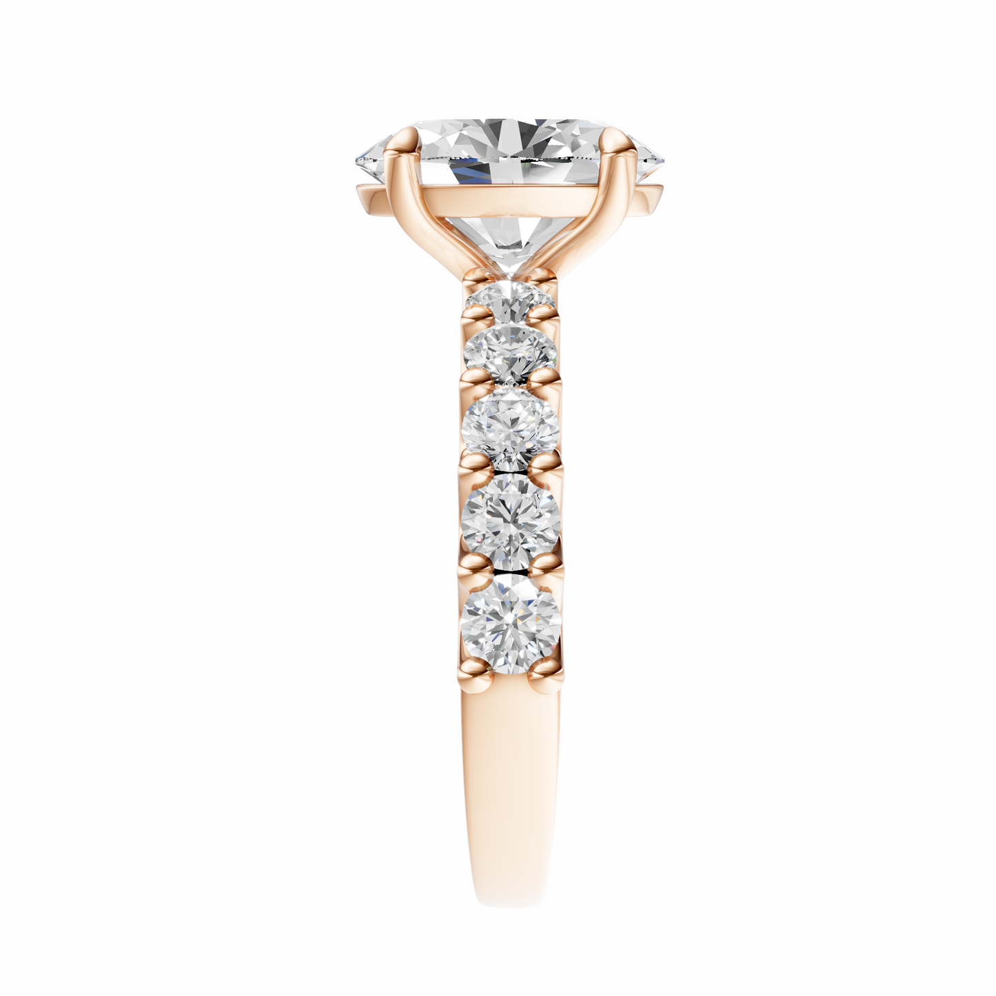 Oval Elegant Broadway Traditional Setting