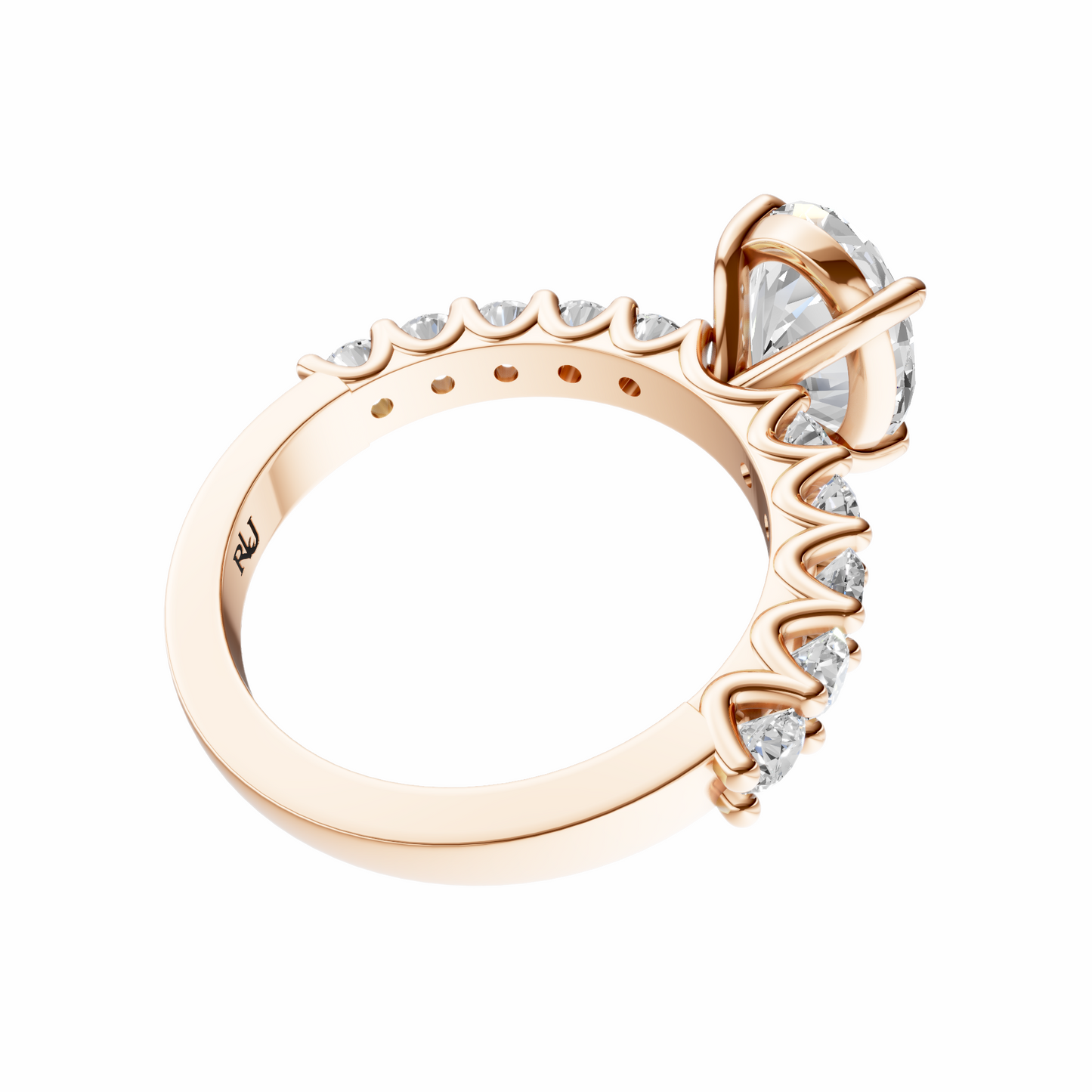 Oval Elegant Broadway Traditional Setting