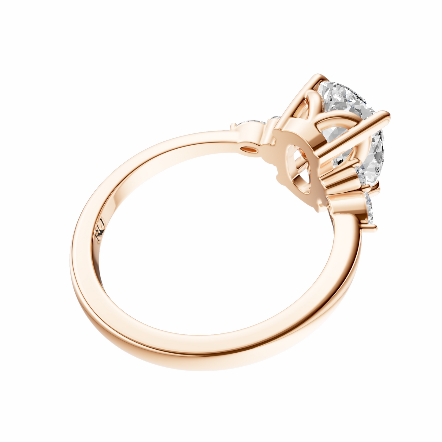 Cushion Cluster Elegance Setting