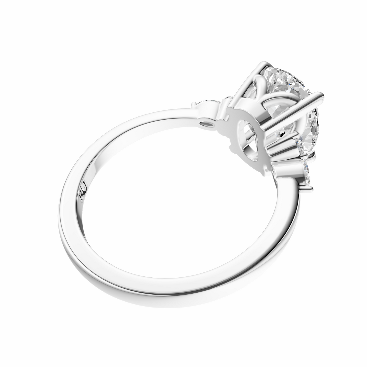 Cushion Cluster Elegance Setting