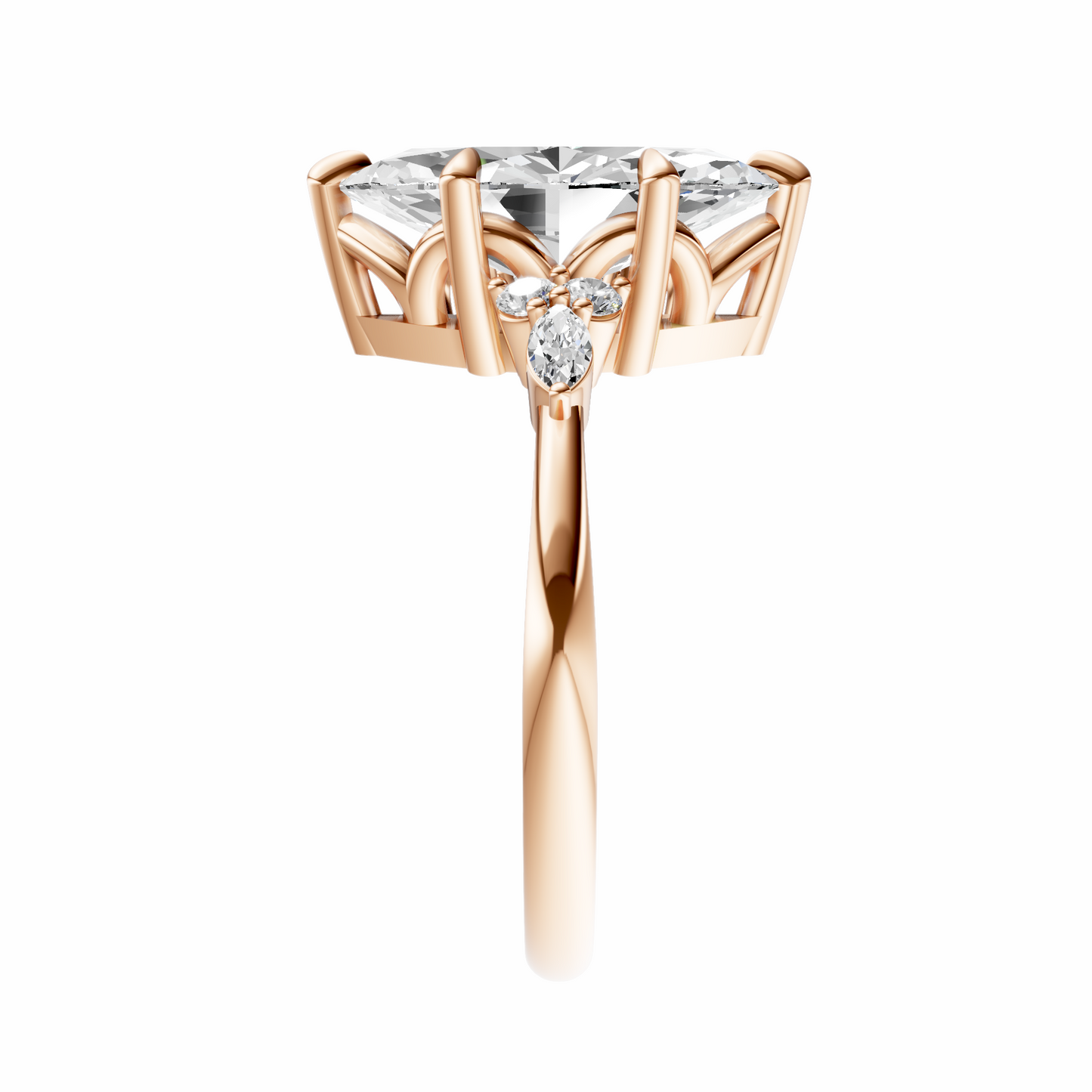 Marquise Cluster Elegance Setting