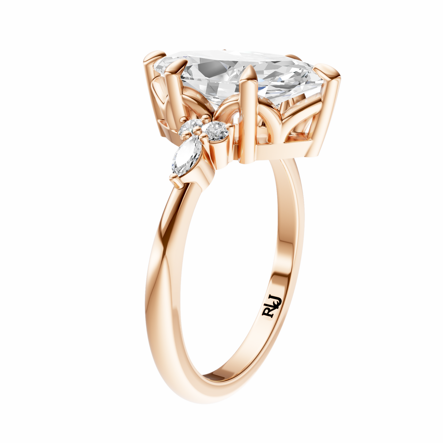 Marquise Cluster Elegance Setting